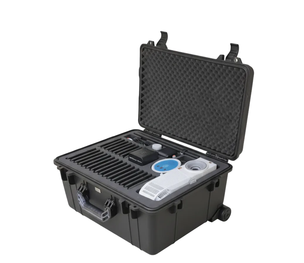 Classroom-in-a-case kit with tablets and TOMi